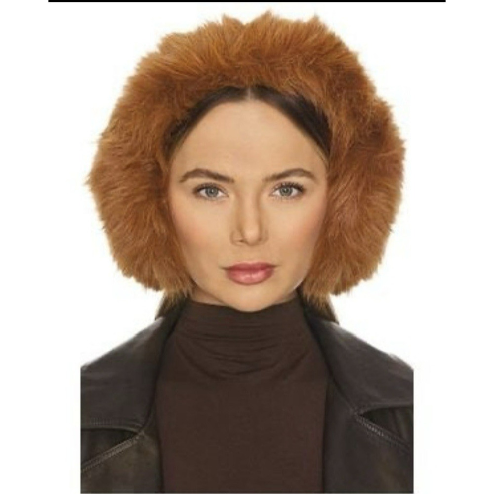 Jocelyn Faux Fur Earmuffs Chestnut‎ Brown One Size New